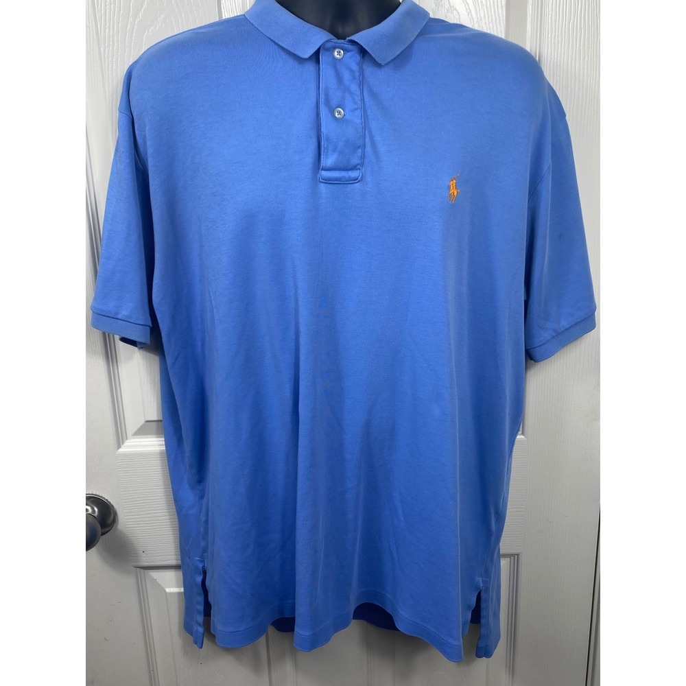 Polo Ralph Lauren‎ Polo Men's XL Blue Shirt Classic Fit Short Sleeve Casual